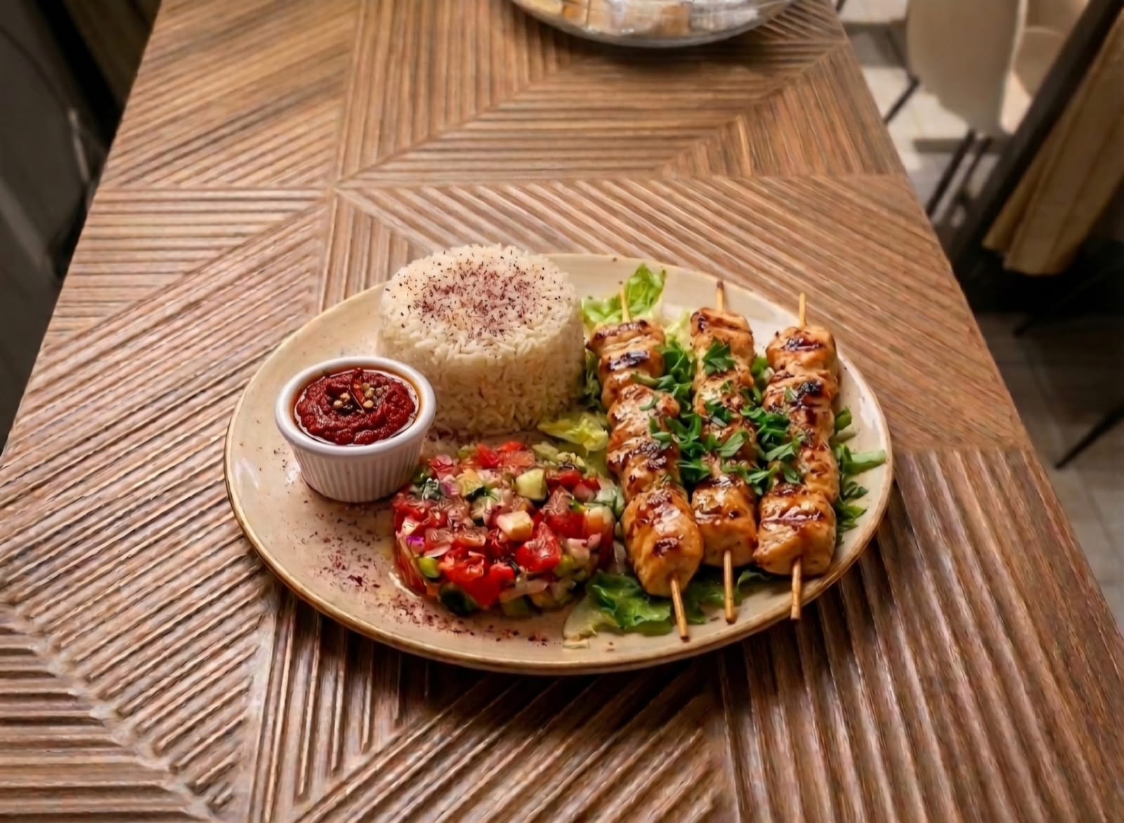 Pinchitos Pollo Con Arroz
